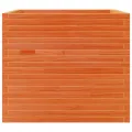 Jardinière cire marron 80x80x68,5 cm bois de pin massif