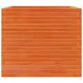 Jardinière cire marron 80x80x68,5 cm bois de pin massif