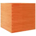 Jardinière cire marron 70x70x68,5 cm bois de pin massif