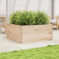 Jardinière 100x100x46 cm bois de pin massif