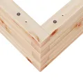 Jardinière 60x60x23 cm bois de pin massif
