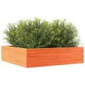 Jardinière cire marron 90x90x23 cm bois de pin massif