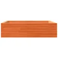 Jardinière cire marron 90x90x23 cm bois de pin massif