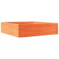 Jardinière cire marron 90x90x23 cm bois de pin massif