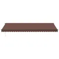Auvent rétractable automatique marron 600x350 cm
