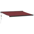 Auvent rétractable automatique bordeaux 400x300 cm