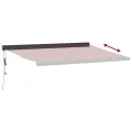 Auvent rétractable automatique bordeaux 400x300 cm