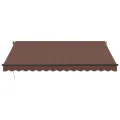 Auvent rétractable automatique avec LED marron 400x300 cm