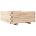 Jardinière 60x60x26,5 cm bois de pin massif