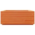 Jardinière cire marron 60x60x26,5 cm bois de pin massif