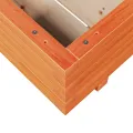 Jardinière cire marron 60x60x26,5 cm bois de pin massif