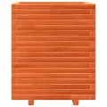 Jardinière cire marron 60x60x72 cm bois de pin massif