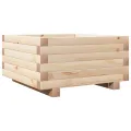 Jardinière 50x50x26,5 cm bois de pin massif