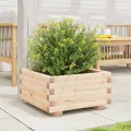 Jardinière 50x50x26,5 cm bois de pin massif