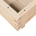 Jardinière 50x50x26,5 cm bois de pin massif