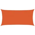 Voile d'ombrage 160 g/m² rectangulaire orange 3x6 m PEHD