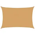 Voile d'ombrage 160 g/m² rectangulaire sable 2x3 m PEHD