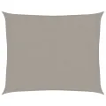 Voile d'ombrage 160 g/m² rectangulaire gris clair 2,5x3 m PEHD