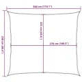 Voile d'ombrage 160 g/m² rectangulaire gris clair 2,5x3 m PEHD