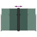 Auvent latéral rétractable vert foncé 220x1000 cm