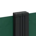 Auvent latéral rétractable vert foncé 220x1000 cm