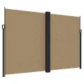 Auvent latéral rétractable taupe 220x1200 cm