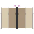 Auvent latéral rétractable taupe 220x1200 cm