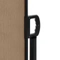 Auvent latéral rétractable taupe 220x1200 cm