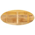 Dessus de table 120x50x2,5 cm ovale bois massif de manguier
