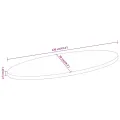 Dessus de table 120x50x2,5 cm ovale bois massif de manguier