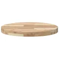Dessus de table rond Ø50x4 cm bois massif d'acacia