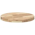 Dessus de table rond Ø50x4 cm bois massif d'acacia