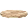 Dessus de table rond Ø50x4 cm bois massif d'acacia