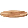Dessus de table rond Ø40x2 cm bois massif d'acacia
