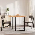 Dessus de table rond Ø90x4 cm bois massif d'acacia