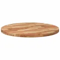Dessus de table rond Ø90x4 cm bois massif d'acacia