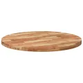 Dessus de table rond Ø90x4 cm bois massif d'acacia