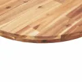 Dessus de table rond Ø90x4 cm bois massif d'acacia