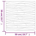 Panneaux muraux 12 pcs béton 50x50 cm XPS 3 m² pierre
