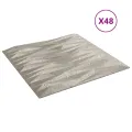 Panneaux muraux 48 pcs béton 50x50 cm XPS 12 m² pierre