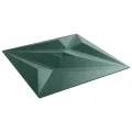 Panneaux muraux 24 pcs vert 50x50 cm XPS 6 m² étoile