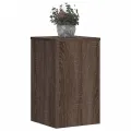 Supports pour plantes 2 pcs chêne marron bois d'ingénierie