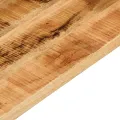 Dessus de table rectangulaire bois massif de manguier brut
