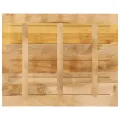 Dessus de table rectangulaire bois massif de manguier brut