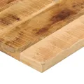Dessus de table rectangulaire bois massif de manguier brut