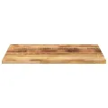 Dessus de table rectangulaire bois massif de manguier brut