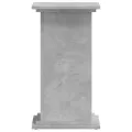 Support pour plantes gris béton 33x33x60 cm bois d'ingénierie