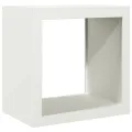 Portant de bois de chauffage blanc 60x40x60 cm acier