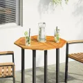 Dessus de table 70x70x2 cm octogonal bois massif d'acacia