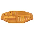 Dessus de table 70x70x2 cm octogonal bois massif d'acacia